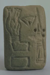 Dokument bestehend aus Ideogrammen, aus Uruk, Irak, spätes 4. bis frühes 3. Jahrtausend v. Chr.